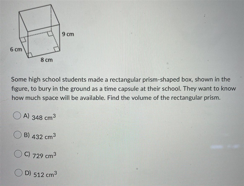 Some high school students made a rectangular prism-shaped box, shown in the figure-example-1