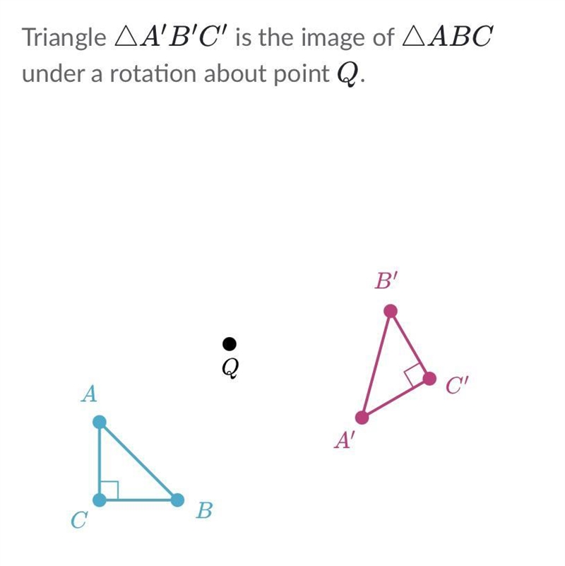 Determine the angle of rotation. Choose one A. -165 ° B. -120 ° C. 120 ° D. 165 °-example-1