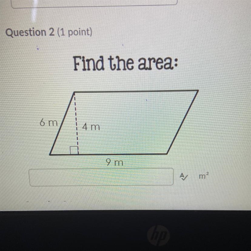 Find the area 6m 4m 9m-example-1