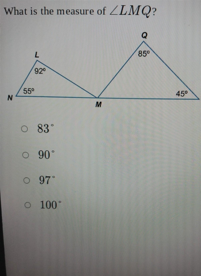 What is the measure of ZLMQ?​-example-1