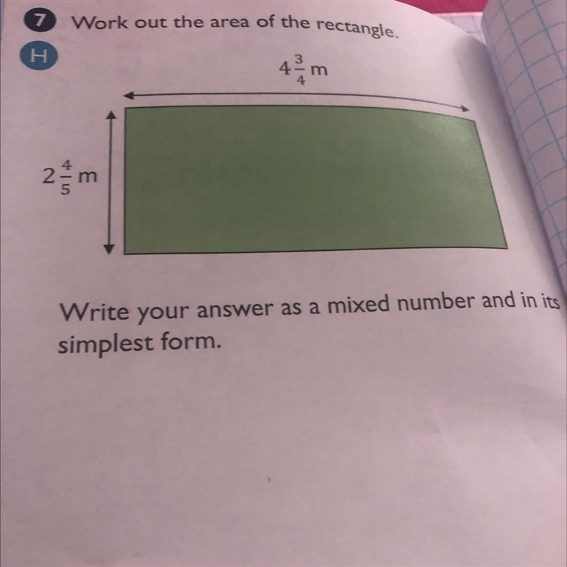 Work out the area of the rectangle-example-1