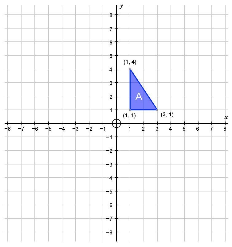 What are the coordinates of the vertices of the image? Translate the shape A four-example-1