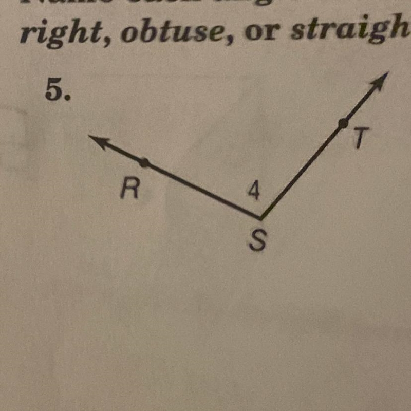 Name the angle in four ways. Then classify the angle as acute,right,obtuse, or straight-example-1