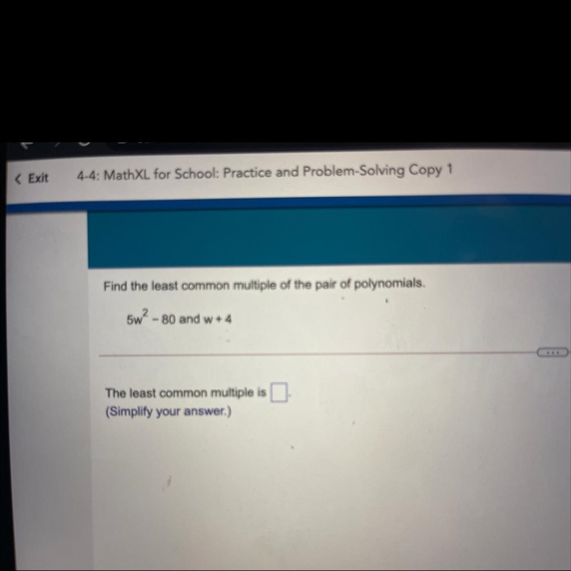 Find the least common multiple of the pair of polynomials-example-1