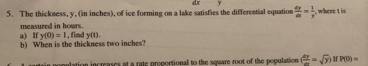 This is a Differential Equations problem, I only need help on part 1 from question-example-1