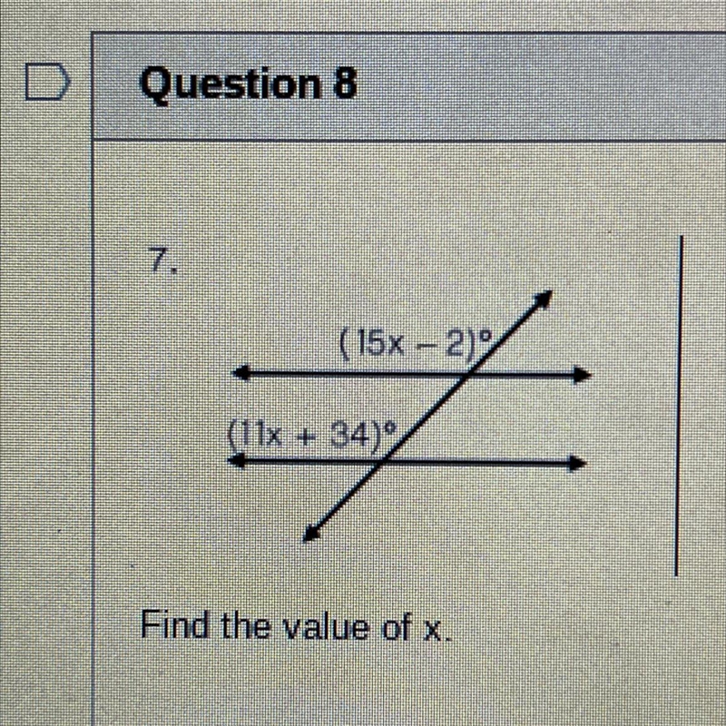 Find the value of x.-example-1