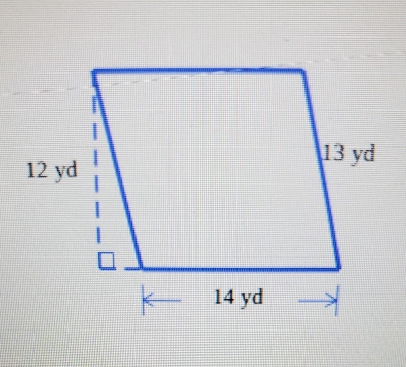 Find the area of this parallelogram. ​-example-1