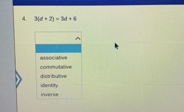 What is the algebraic property used to manipulate the expression? Please help &lt-example-1