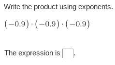 Question 1. write the product using exponents-example-1