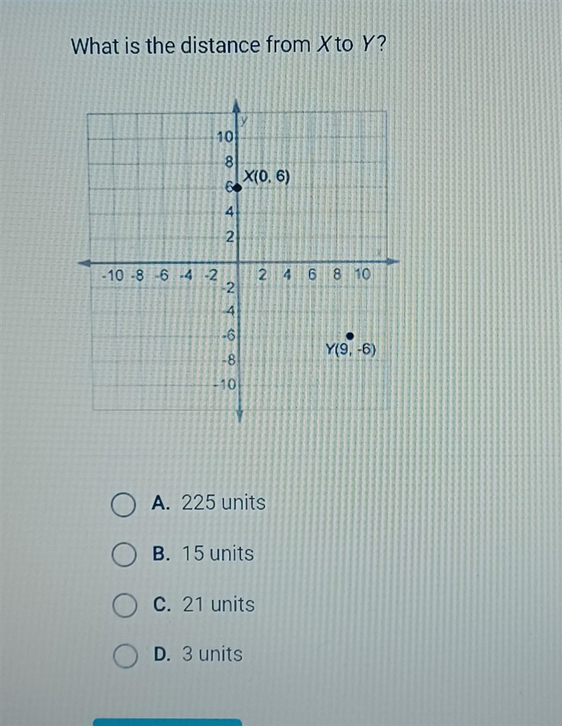 What is the distance from X to Y?-example-1