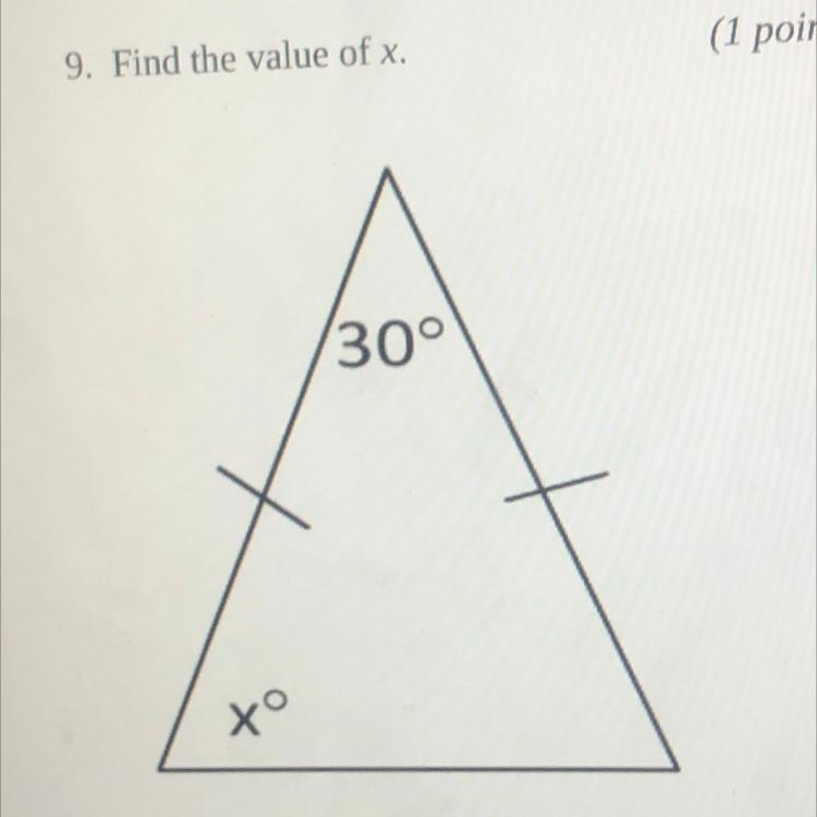 Find the value of x 75 70 60 80-example-1