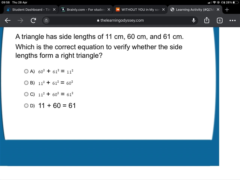 Does anybody know how to find area of a triangle?-example-1