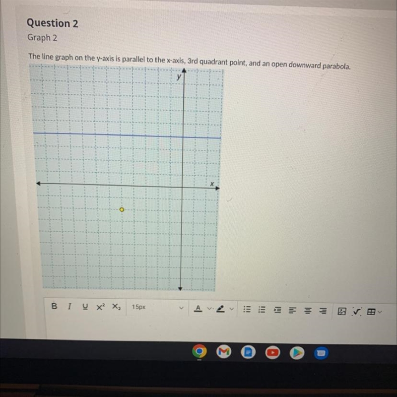 The line graph on the y-axis is parallel to the x-axis, 3rd quadrant point, and an-example-1