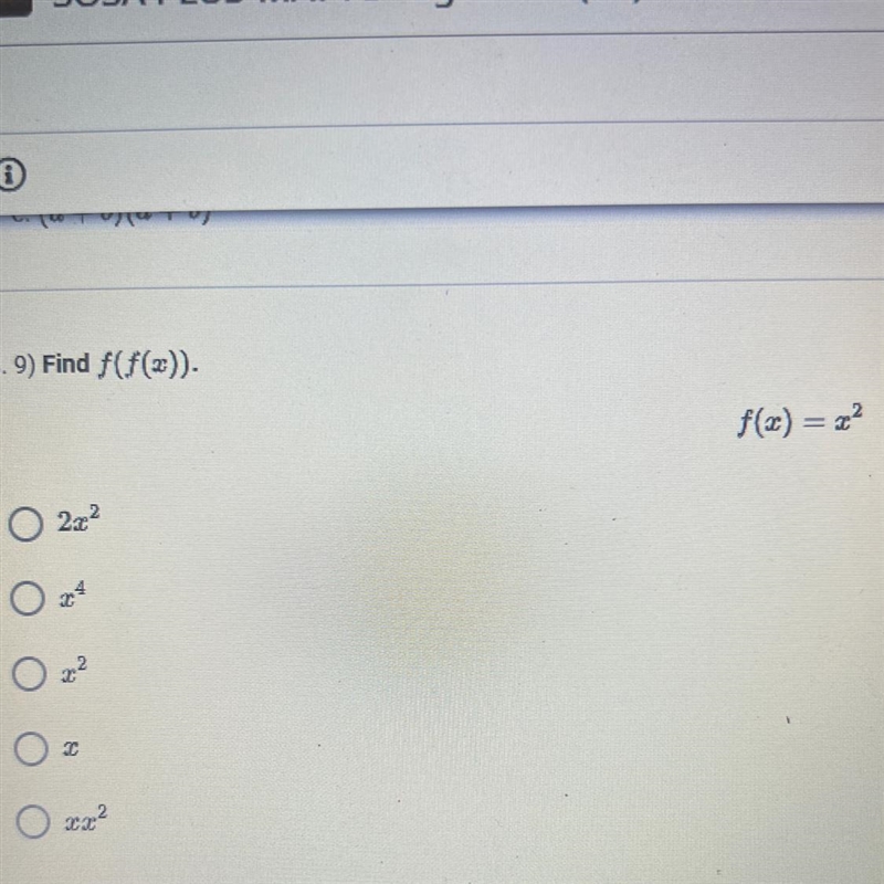 Please help Find f(f(x)) f(x)=x^2-example-1