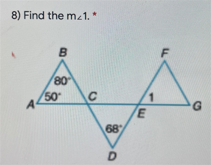 Find the measure of angle 1-example-1