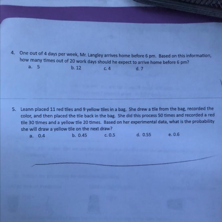 Please help me solve 5 and 4!-example-1