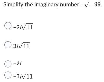 PLEASE HELPPPP FAST!!!!! Simplify the imaginary number...-example-1