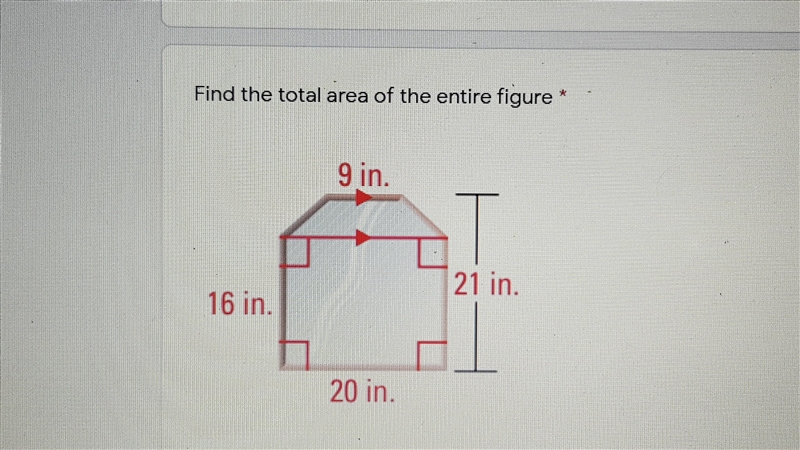 Find the total area of the entire figure. *-example-1