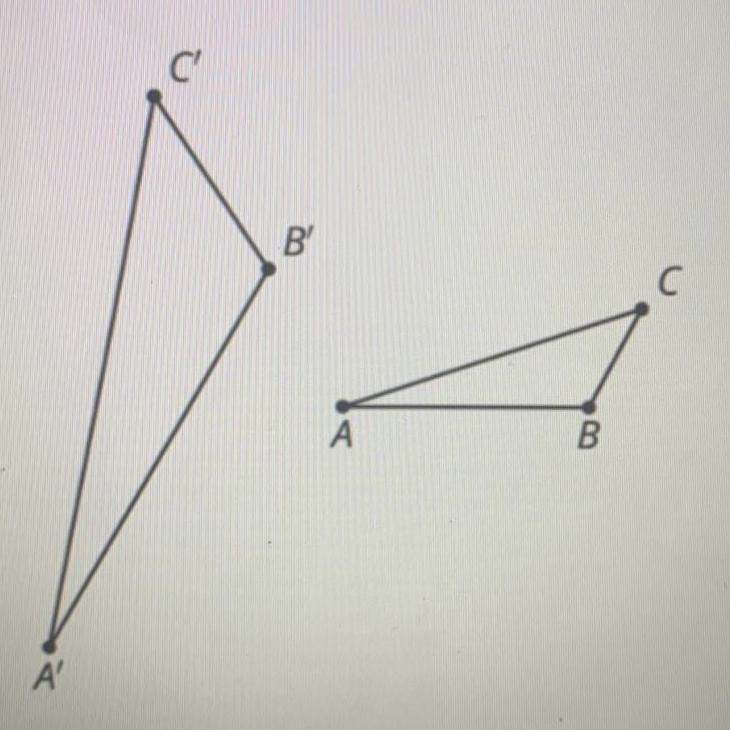 The two triangles shown are similar. Write all the proportions that are true about-example-1