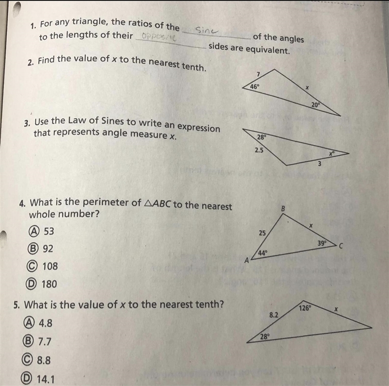 I am currently stuck on question number 5. Can you please help me?-example-1