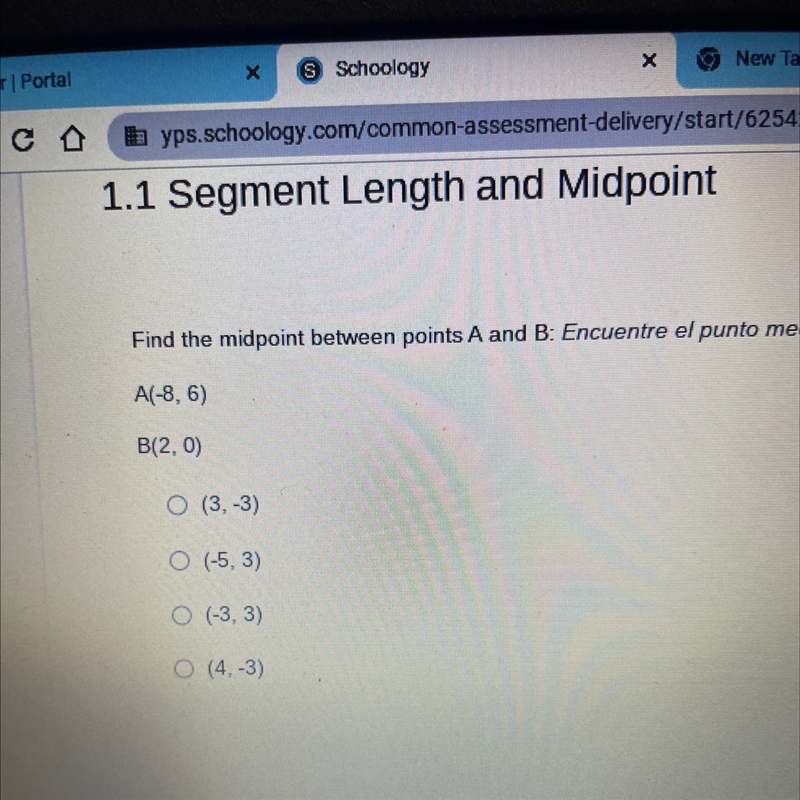 Find the midpoint between points A and B:-example-1