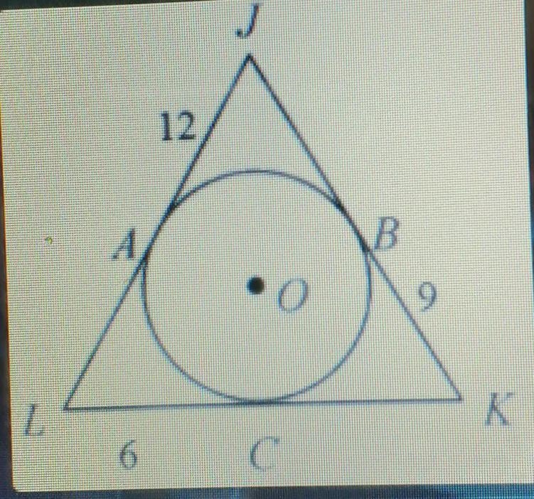 Assume that all the lines that appear tangent are tangent. Find the perimeter.-example-1