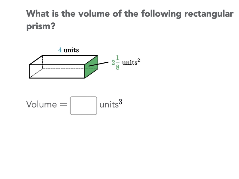 What is the volume of the following rectangular prism?-example-1