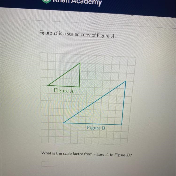 Figure B is a scaled copy of Figure A. Figure Figure B What is the scale factor from-example-1