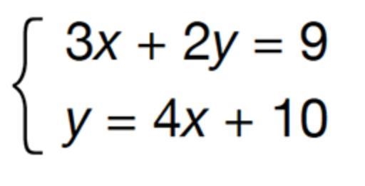 Which of the following ordered pairs are solutions to the system of equations below-example-1