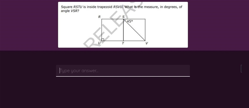 ----------What is the measure,in degrees,of angle VSR?-example-1