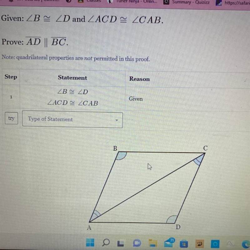 Please help!! Prove AD is parallel to BC-example-1