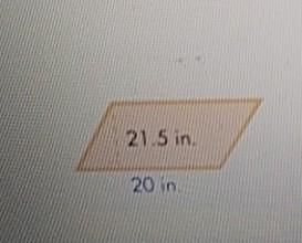 Q. Find the area 41.5in2 430in2 215in2 1.5in2​-example-1