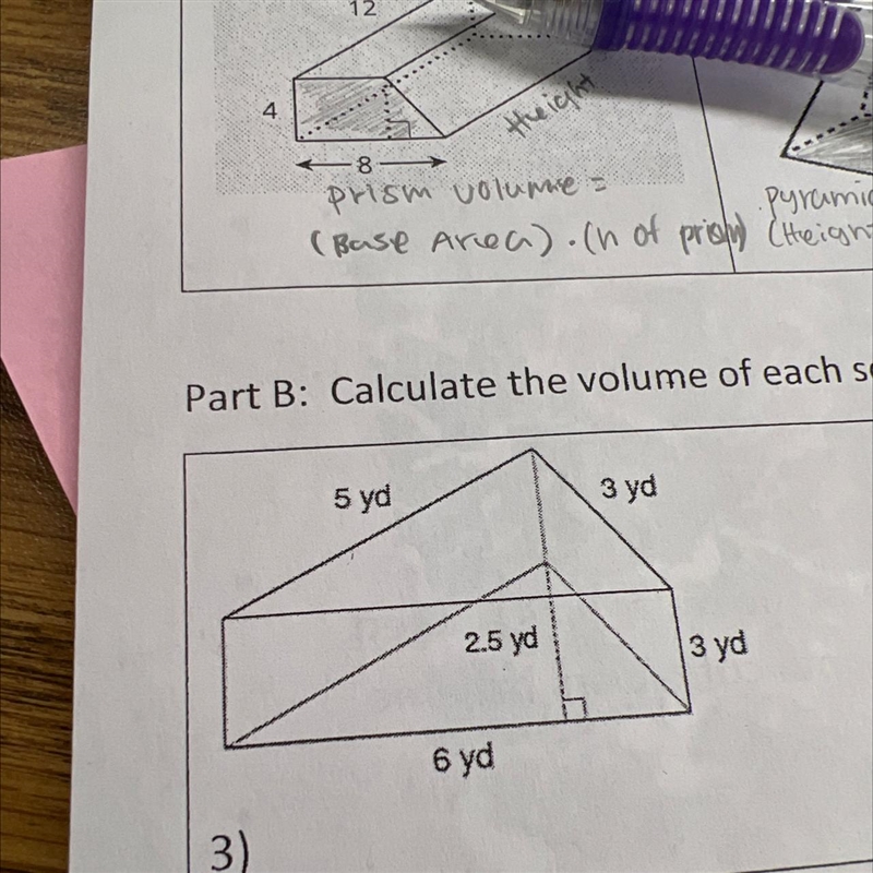 How do you calculate the volume for this shape-example-1