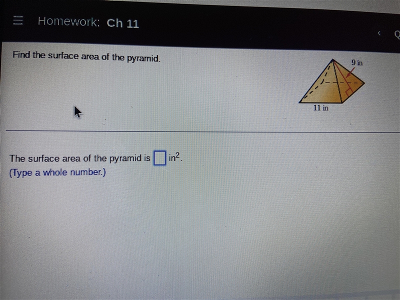 Find the surface area of the pyramid.-example-1