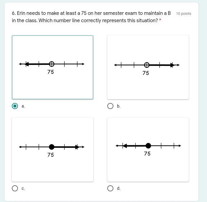 Erin needs to make at least a 75 on her semester exam to maintain a B in the class-example-1