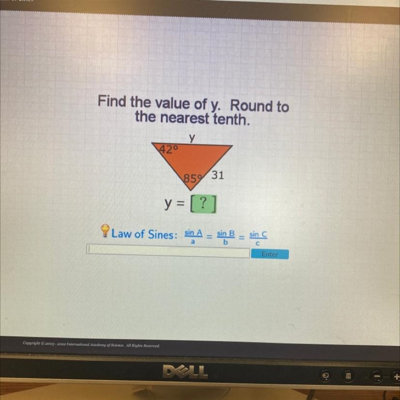 What is the value of y rounded to the nearest 10th-example-1