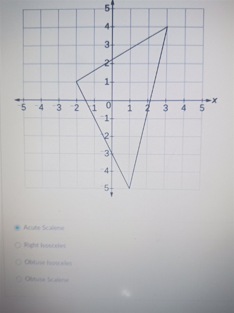 Classify the triangle shown by sides and angles.​-example-1