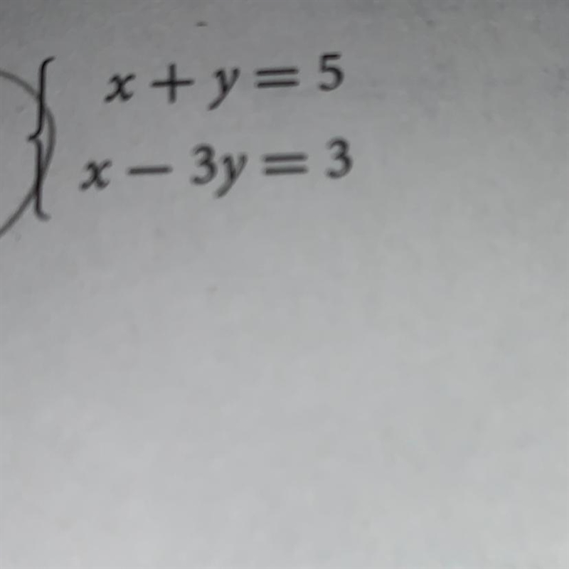 Solve each system of the new equations by adding or subtracting-example-1