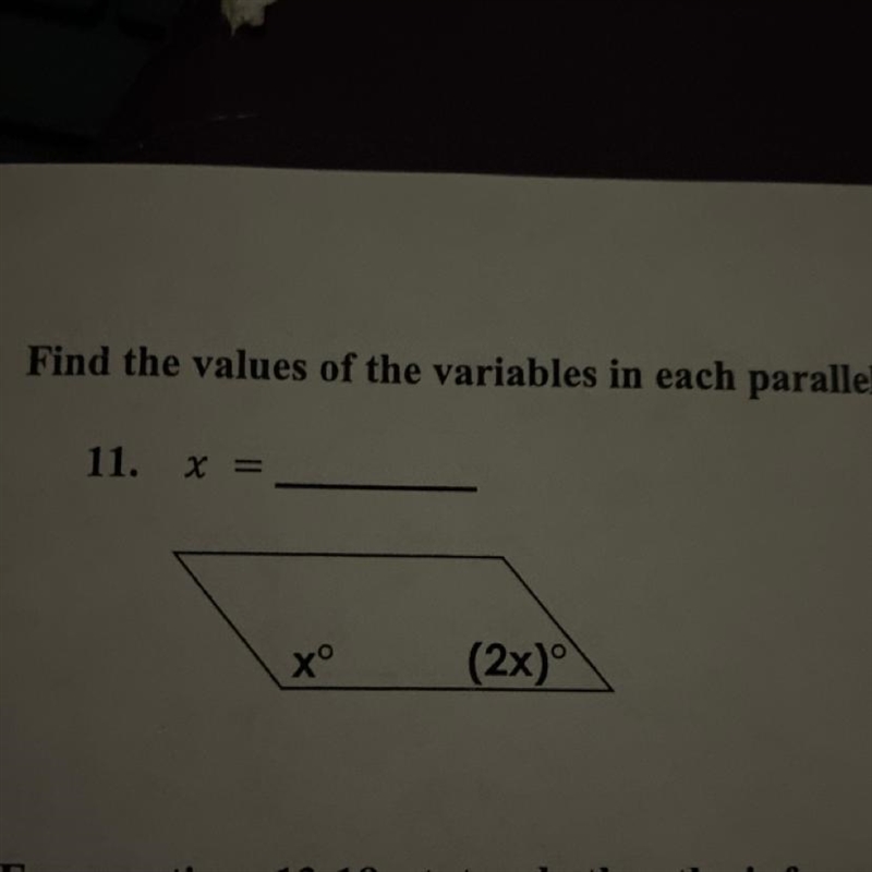 Find the values of the variables in each parallelogram-example-1