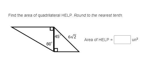 Find the area of the quadrillateral round to the nearest tenth.-example-1