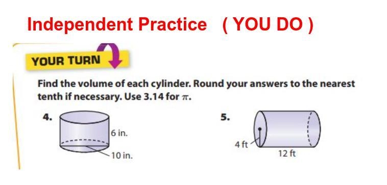 Its about finding the volume of two cylinders the questions in the picture-example-1