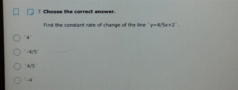 Find the constant rate of change of the line ​-example-1