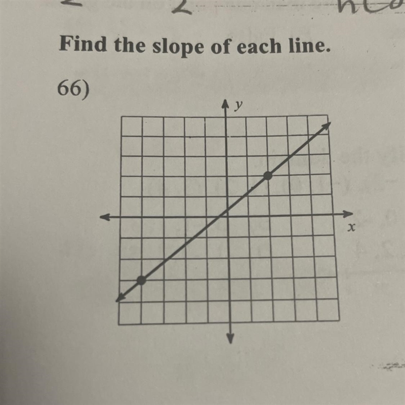 Find the slope of each line. 66) pls answer-example-1