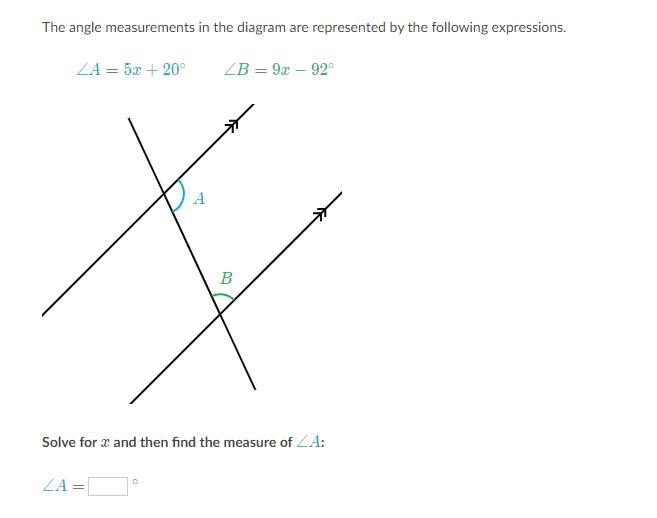 SOLVE FOR X AND THEN SOLVE FOR A-example-1