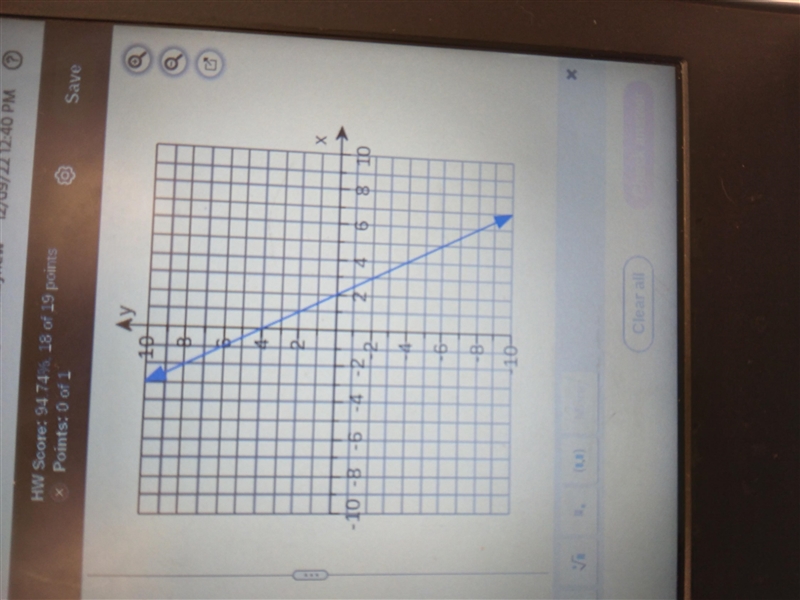 What's the equation in y=mx+ b form?-example-1