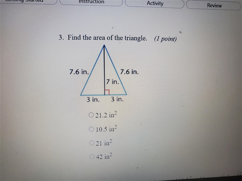 Find the area of the triangle-example-1