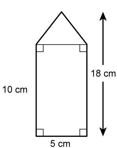 PLS HELP 50 POINTS What is the area of this figure? Enter your answer in the box. cm-example-1