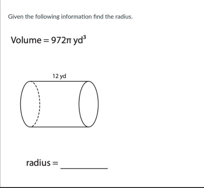 Given the following information find the radius-example-1