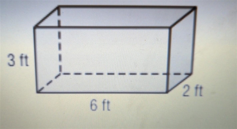 Find surface area of a rectangular prism 3 ft 2 ft 6 ft​-example-1