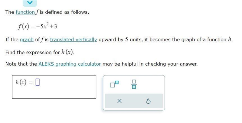 What is the expression for h(x) last one-example-1